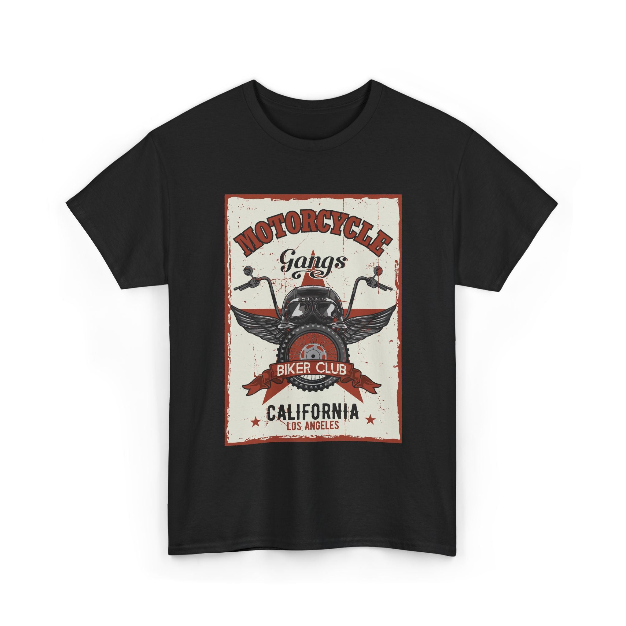 Motorcycle Biker Club Tee — California Vintage Helmet Graphic – Bamerix