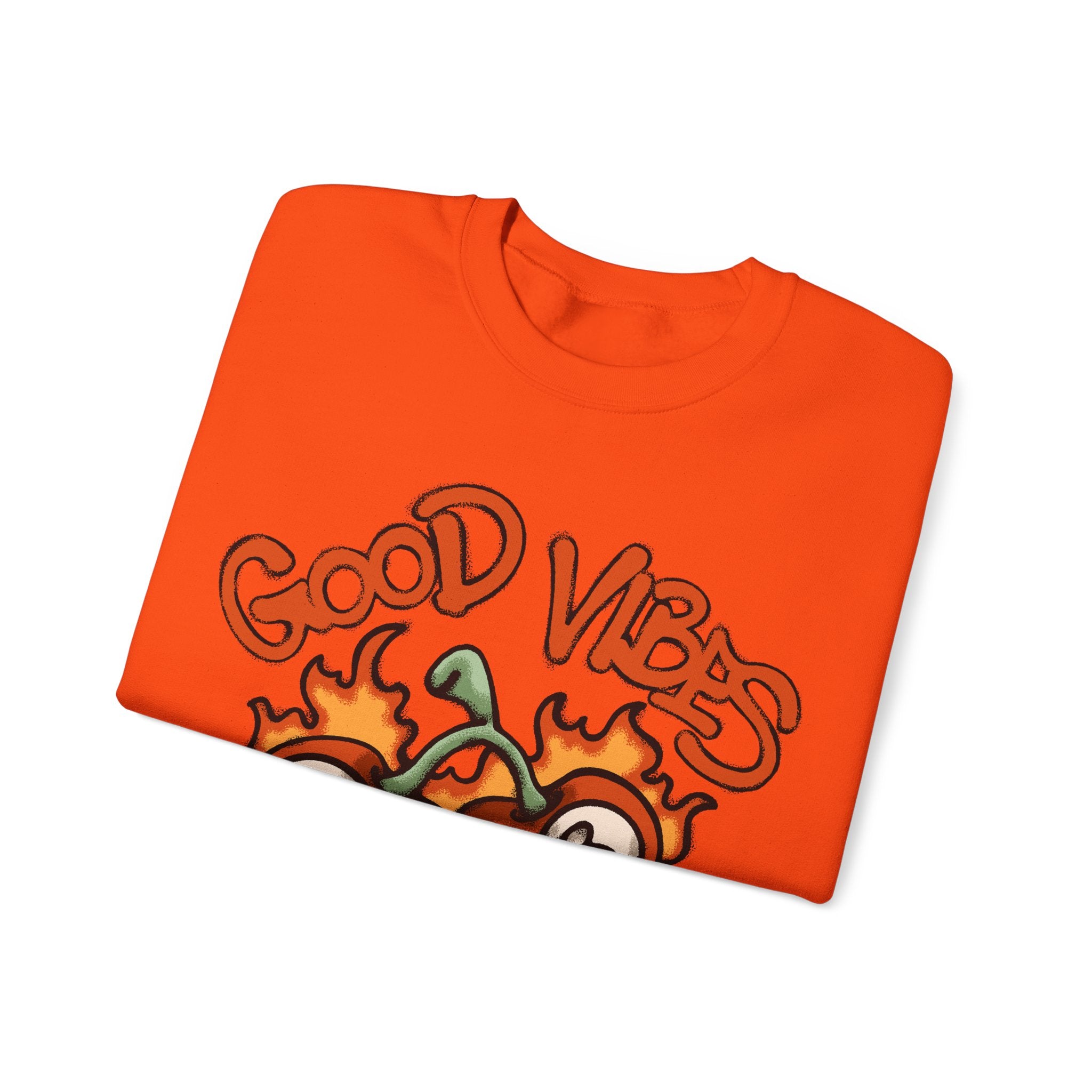 Good Vibes Flaming 8-Ball Tomatoes Sweatshirt – Bamerix