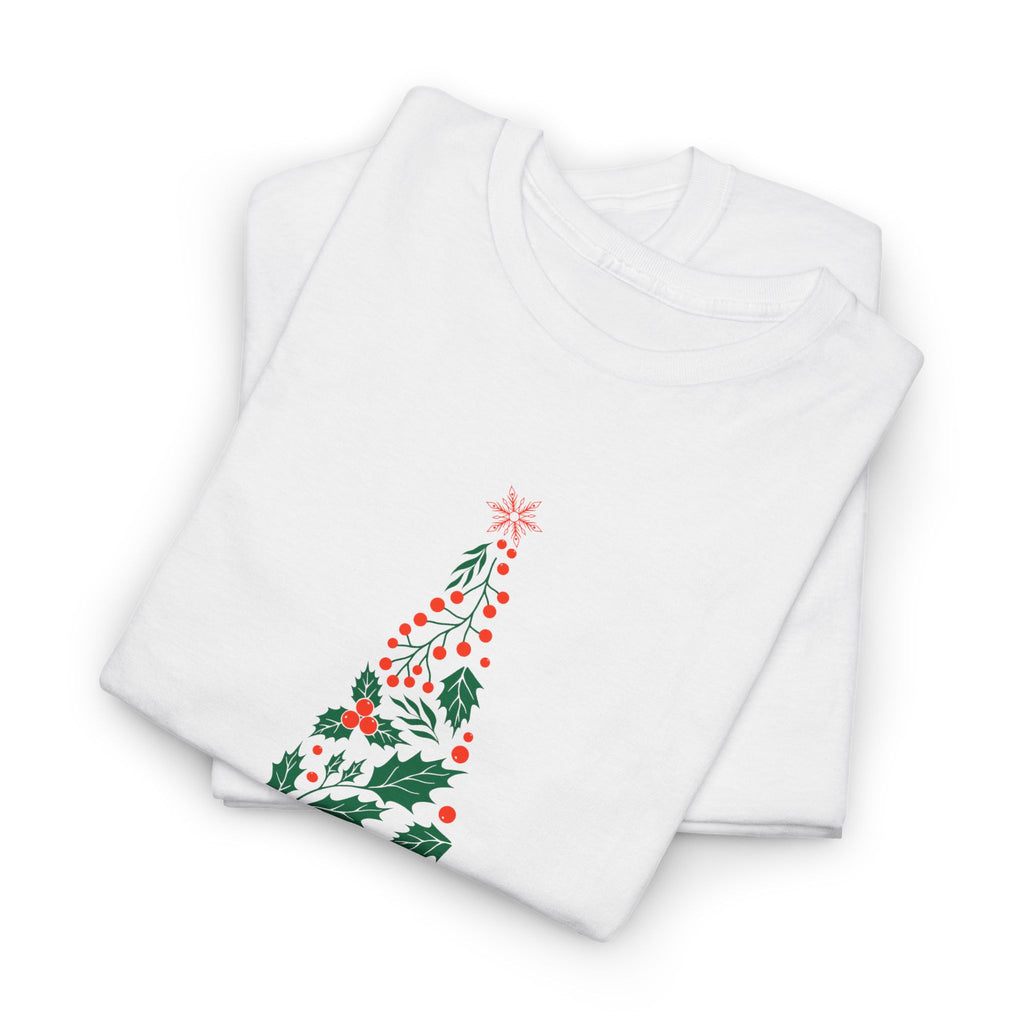 Christmas Tree Unisex Heavy Cotton Tee, Holiday Shirt – Bamerix