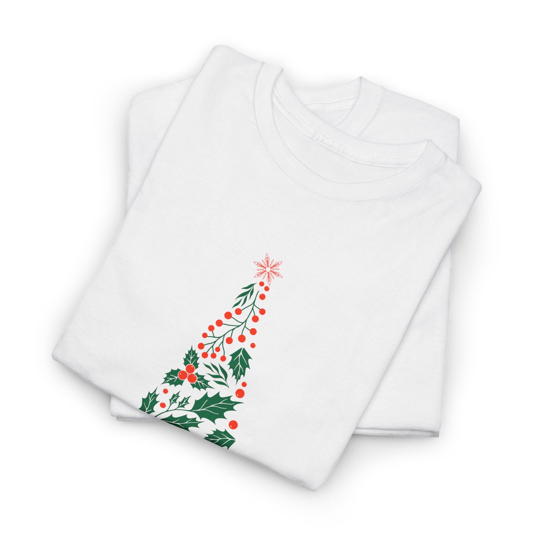 Christmas Tree Unisex Heavy Cotton Tee, Holiday Shirt – Bamerix