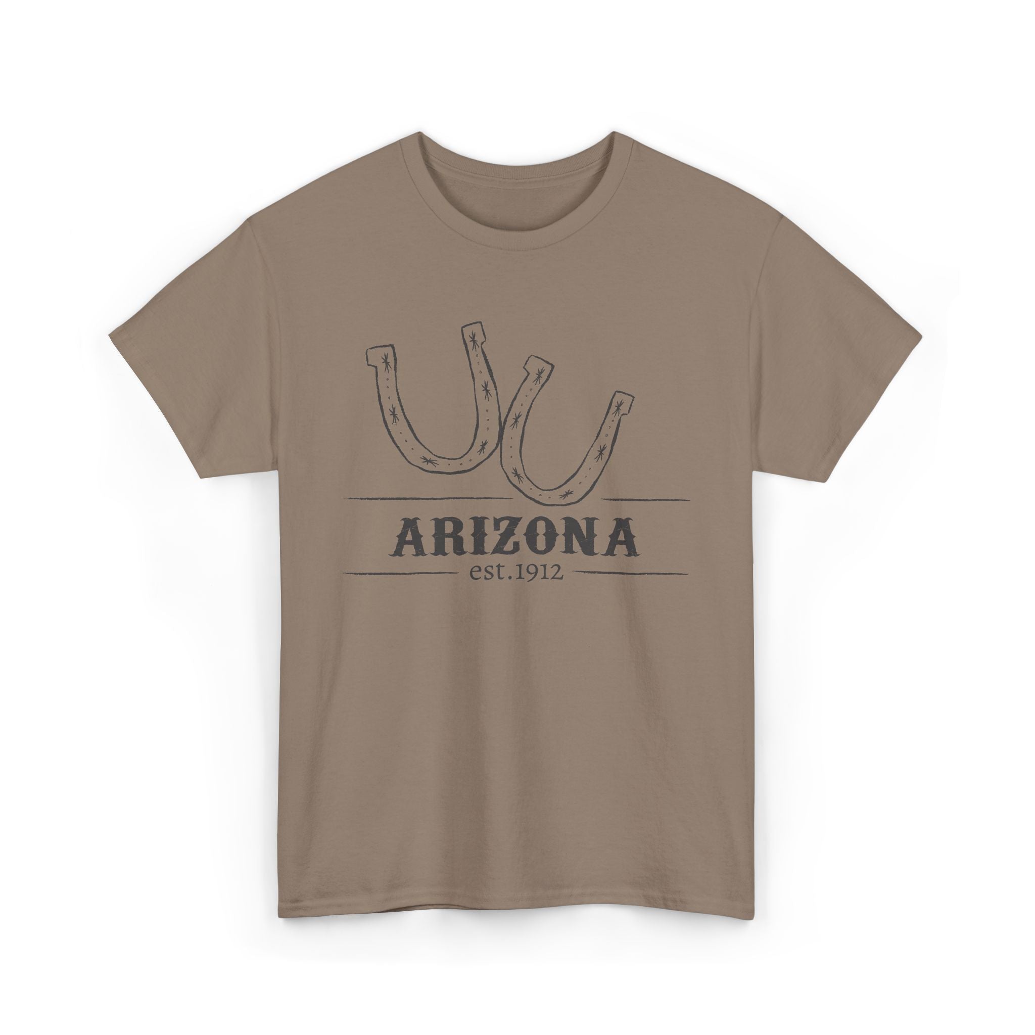 Arizona Horseshoe Tee — Vintage Western Arizona Est. 1912 T-Shirt