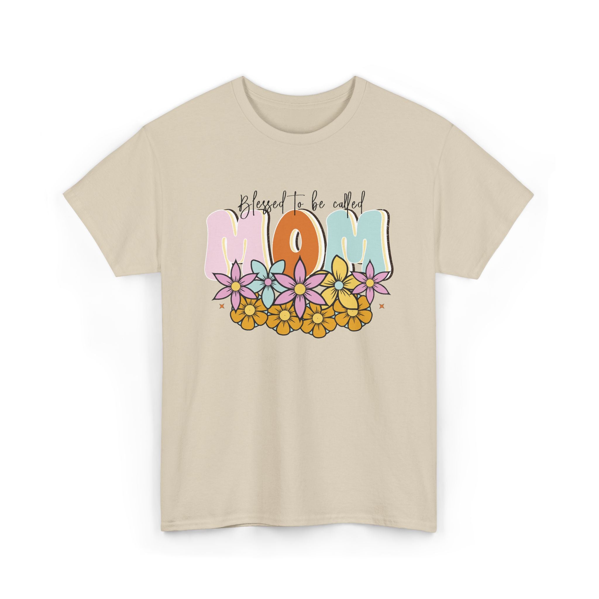 Blessed Mom Shirt – Beautiful Floral Design for Moms – Bamerix