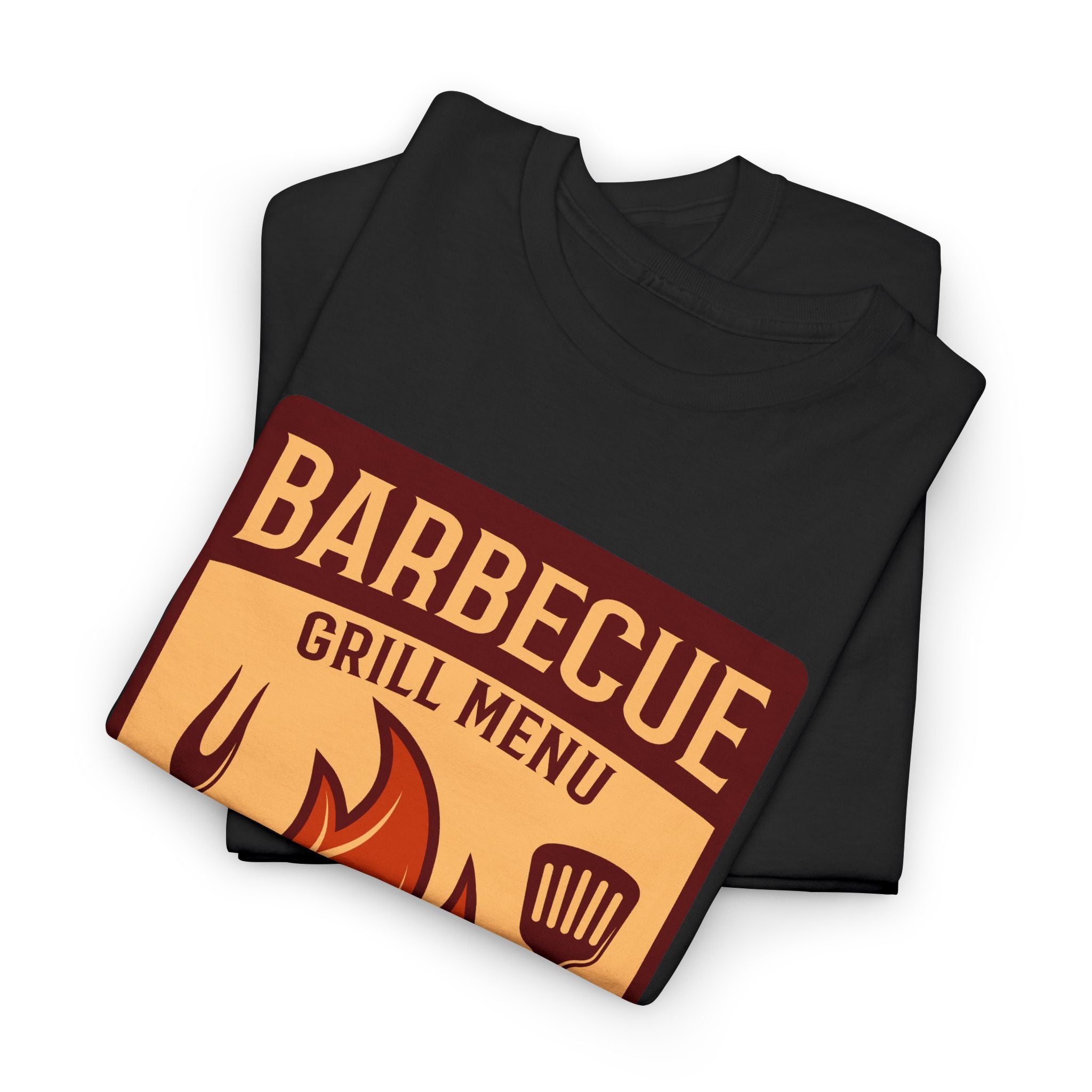 Barbecue Grill Menu Tee — BBQ Flames & Tools Graphic T-Shirt – Bamerix