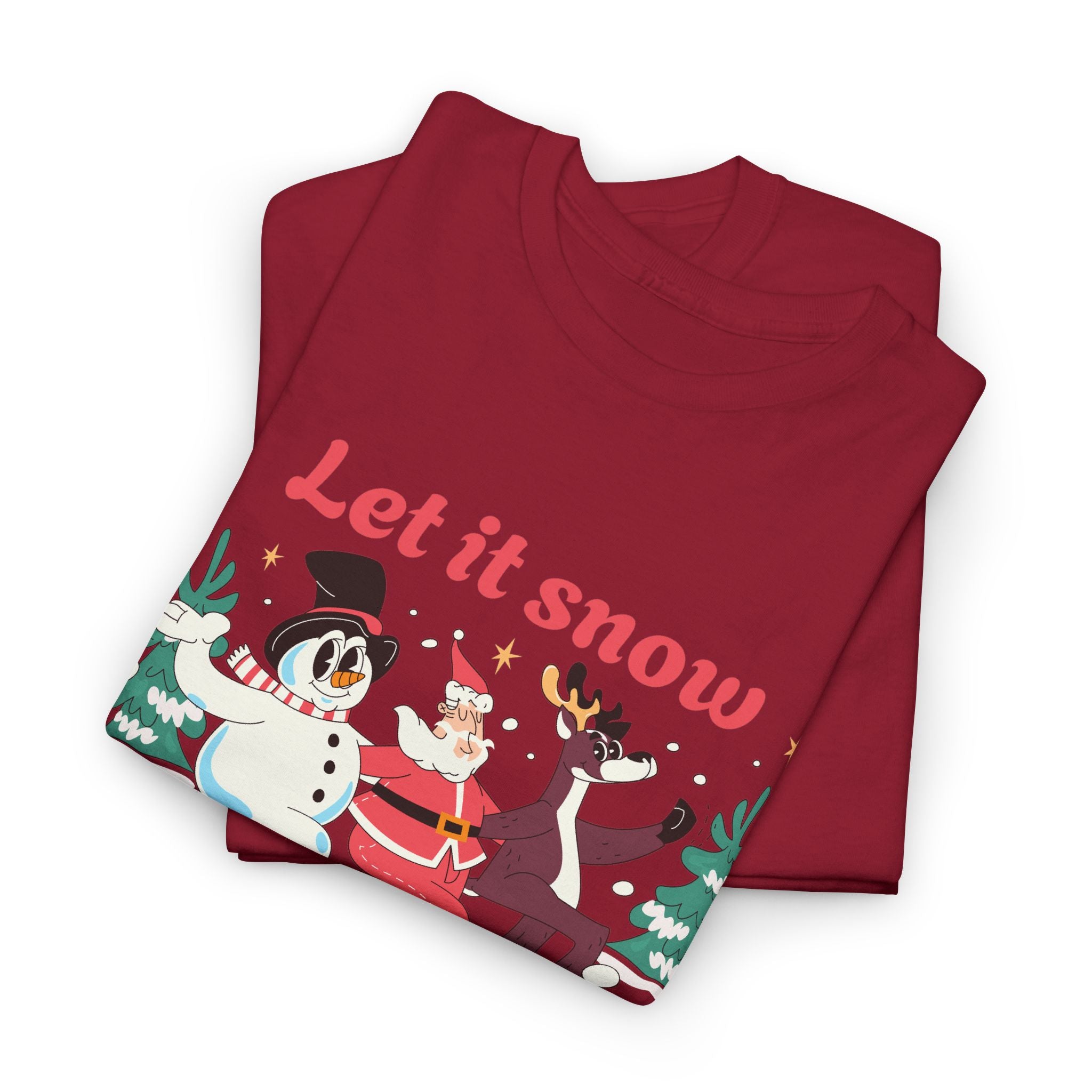 Unisex Winter Holiday Tee - Let it Snow, Christmas Shirt, Cozy Gift – Bamerix