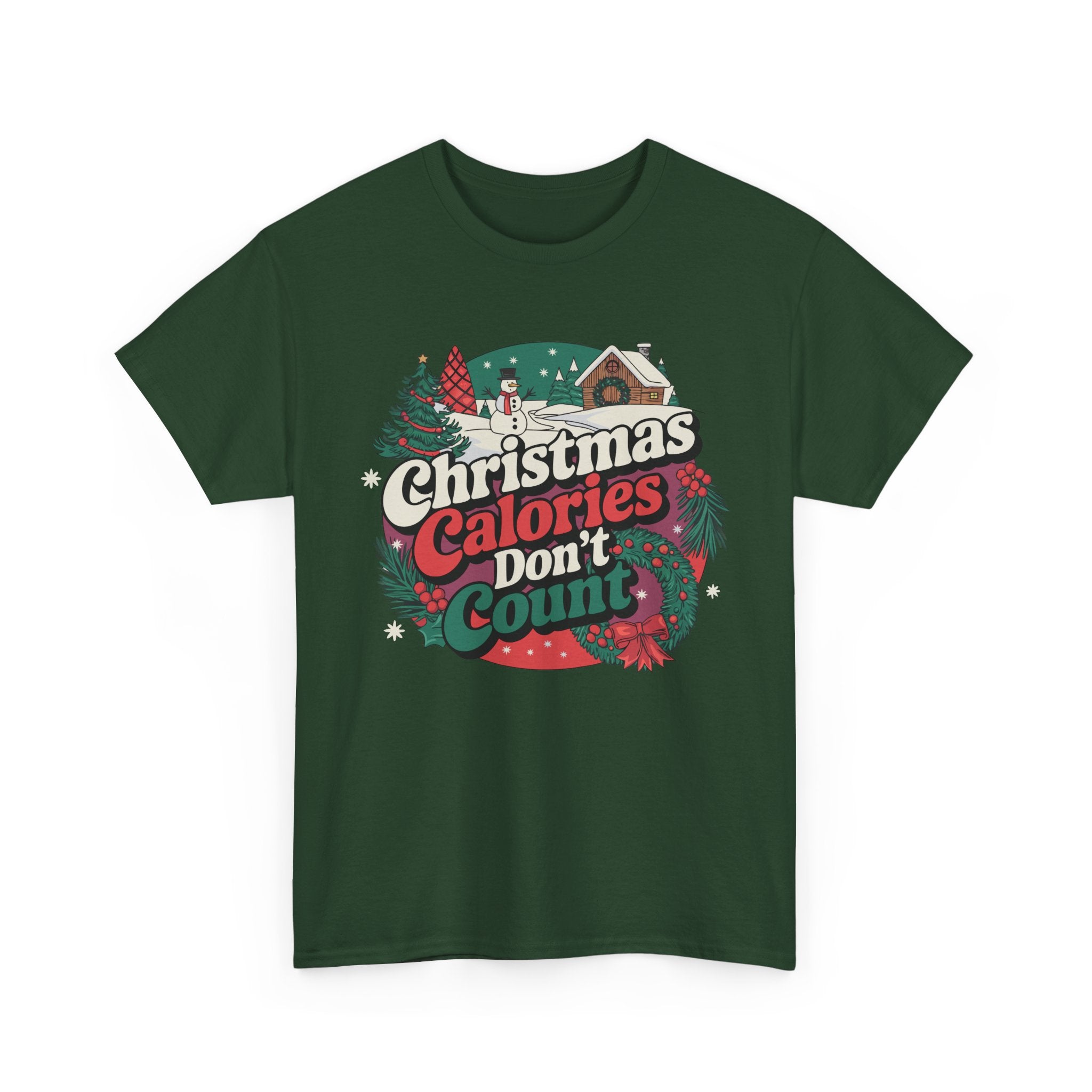 Christmas Calories Don't Count T-Shirt, Funny Holiday Tee – Bamerix