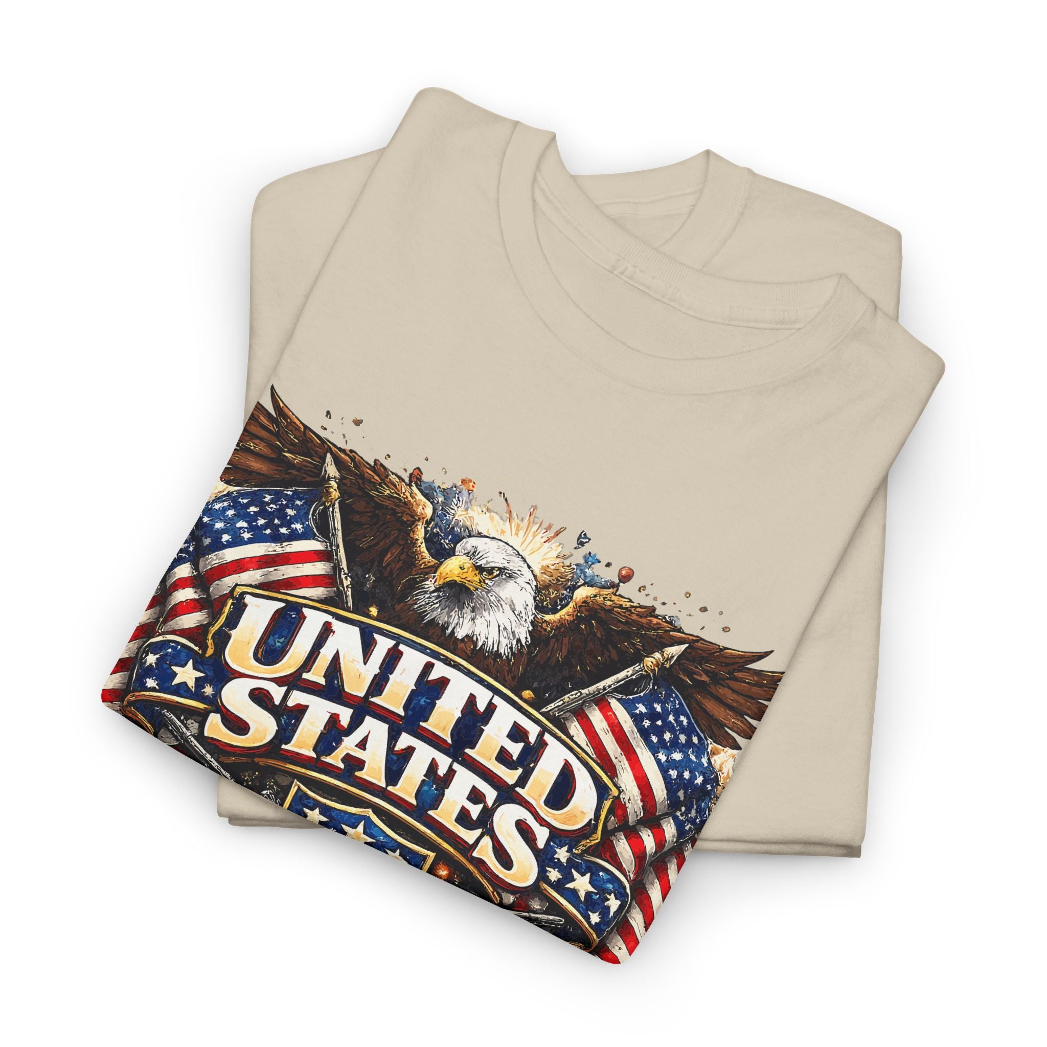 Patriotic Eagle 'United States' T-Shirt — American Flag Vintage Graphic Tee – Bamerix