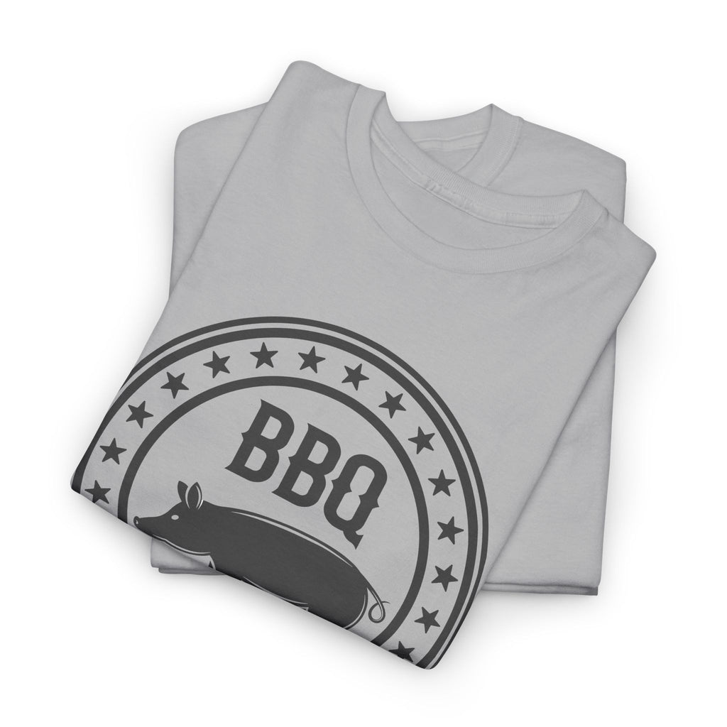 BBQ Pig Logo T-Shirt — Vintage Red Barbecue Grill Tee