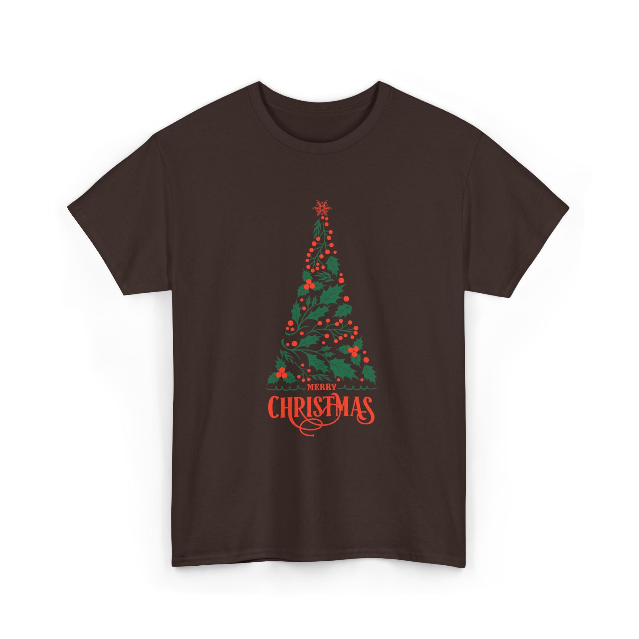 Christmas Tree Unisex Heavy Cotton Tee, Holiday Shirt – Bamerix