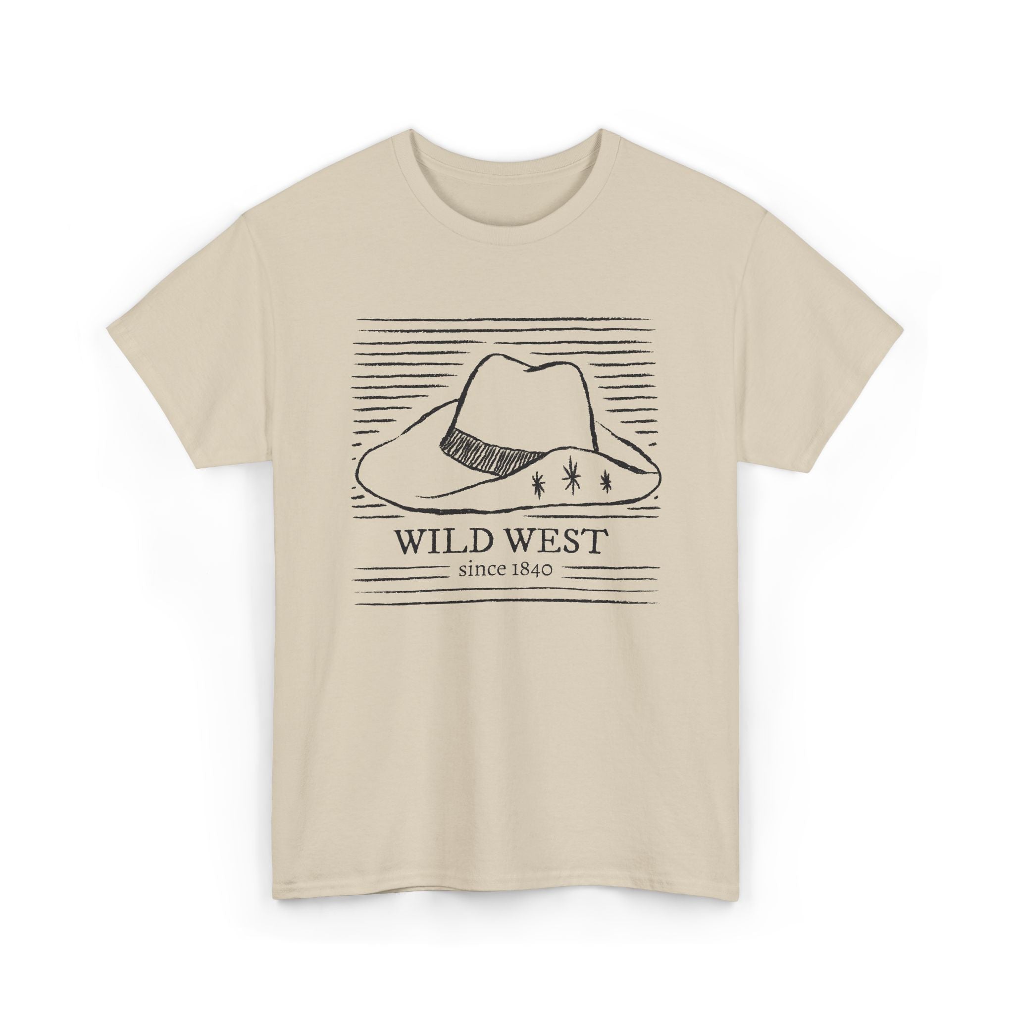 Wild West Shop Hat Tee — Vintage Western Cowboy Graphic T-Shirt