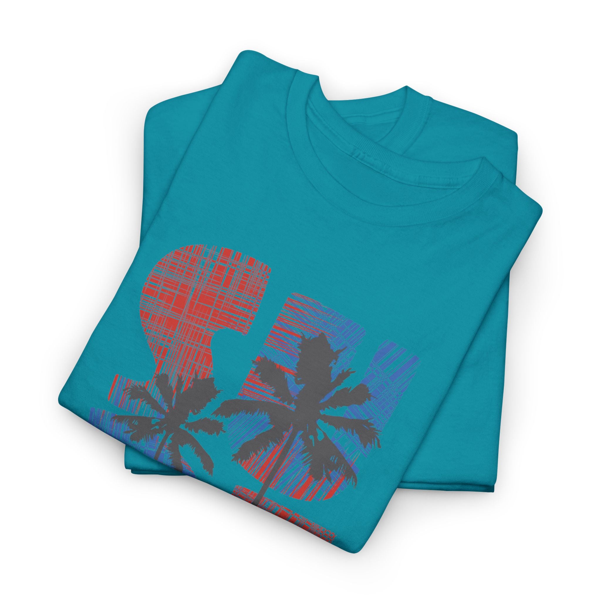 Surf California T-Shirt — Retro Palm Surfboard Graphic Tee – Bamerix