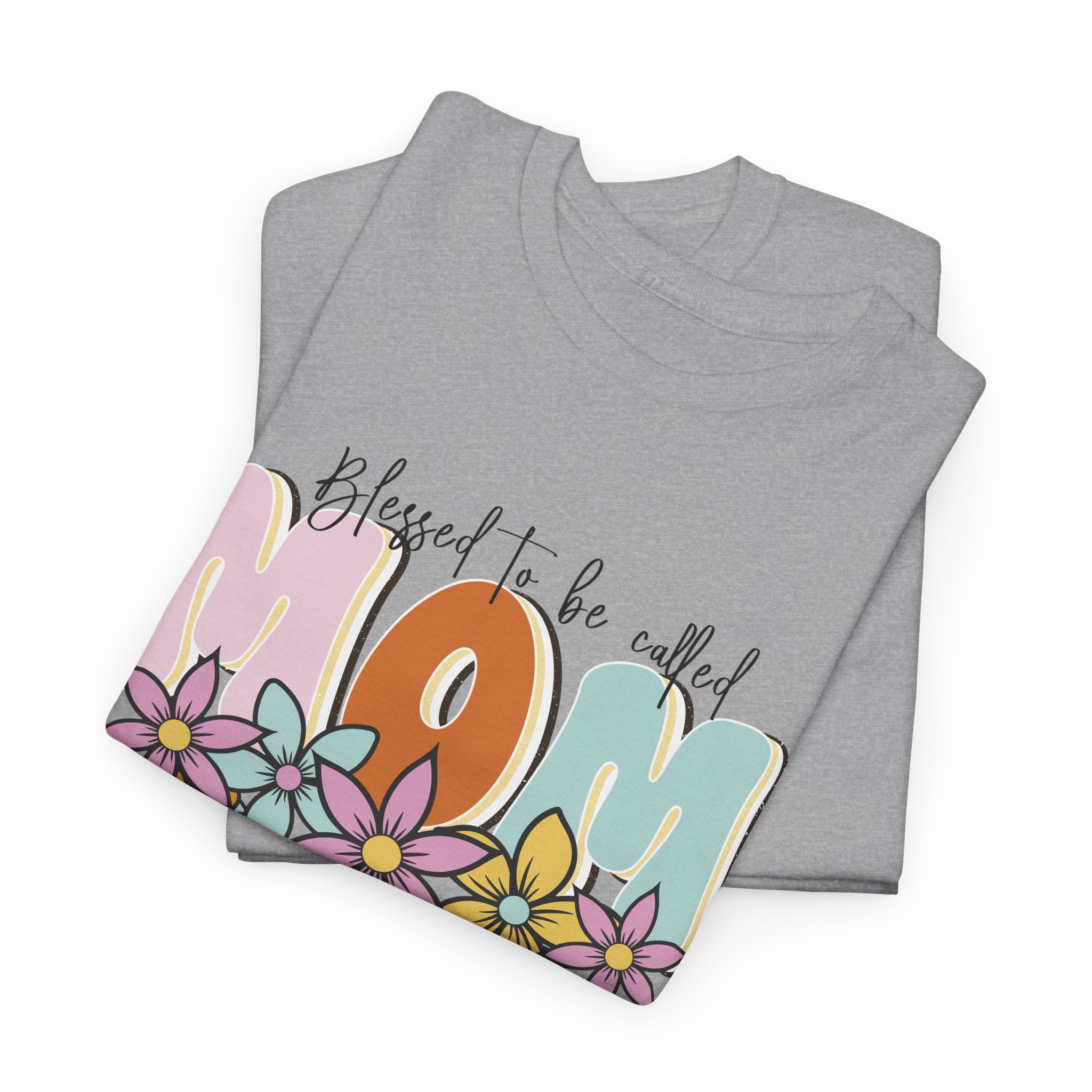 Blessed Mom Shirt – Beautiful Floral Design for Moms – Bamerix