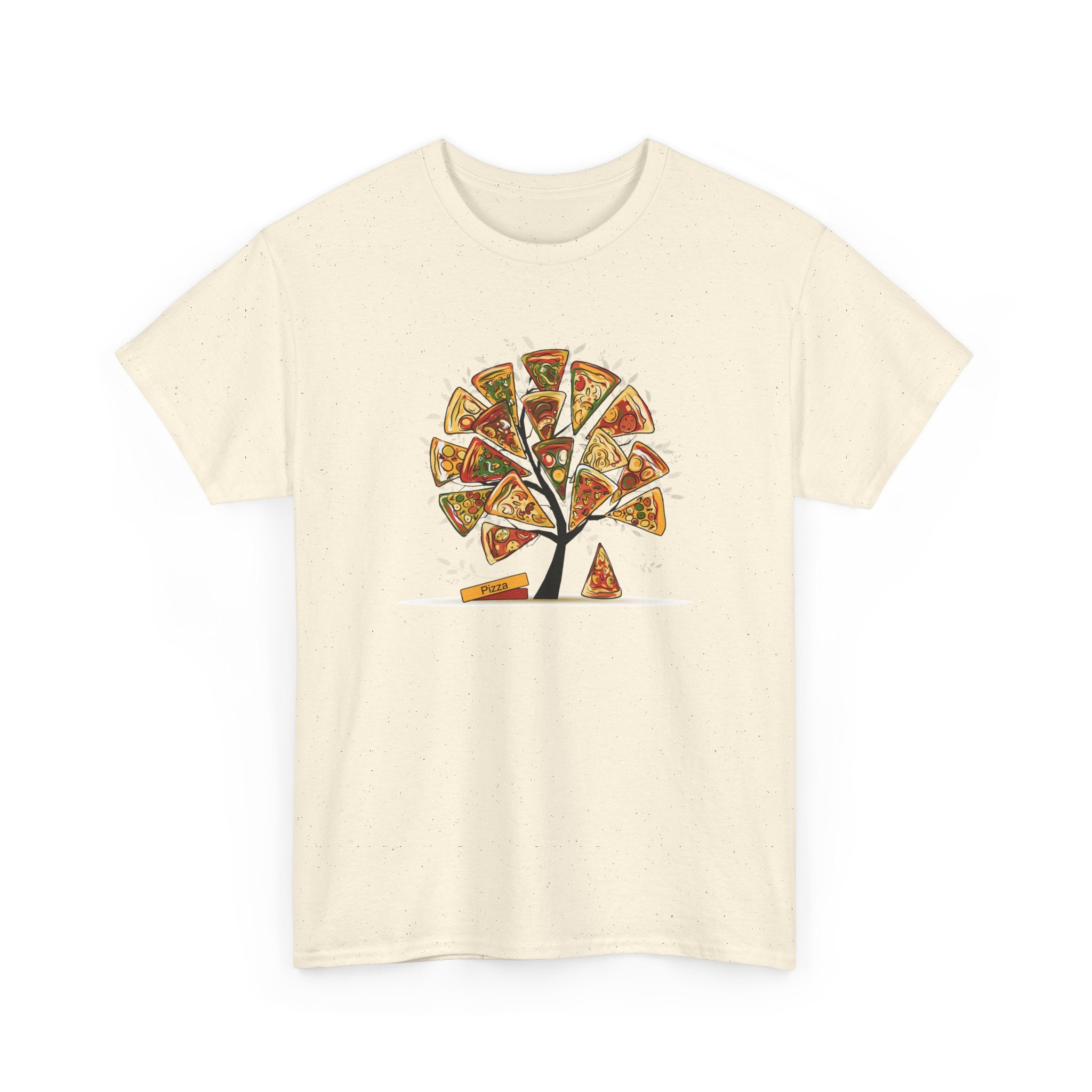 Pizza Tree Graphic T-Shirt – Funny Pizza Lover Tee – Bamerix