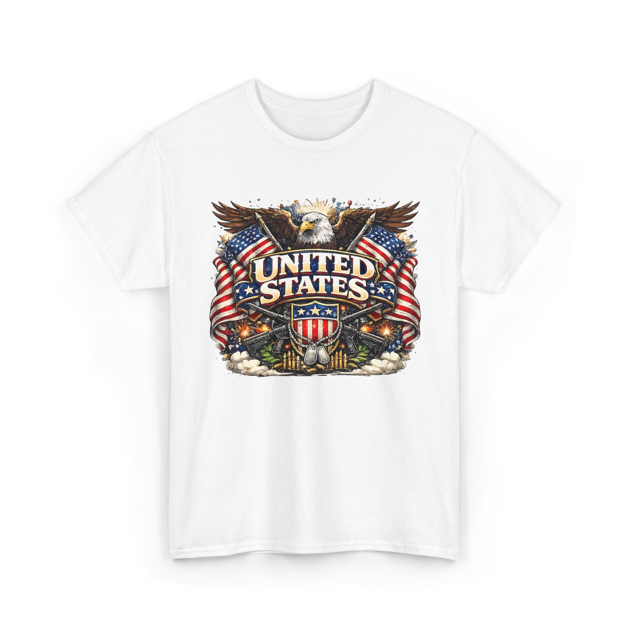 Patriotic Eagle 'United States' T-Shirt — American Flag Vintage Graphic Tee – Bamerix