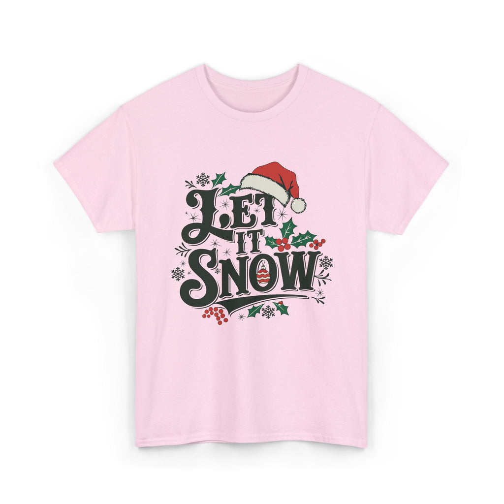 Let It Snow Christmas Unisex Tee - Holiday Cotton Shirt – Bamerix