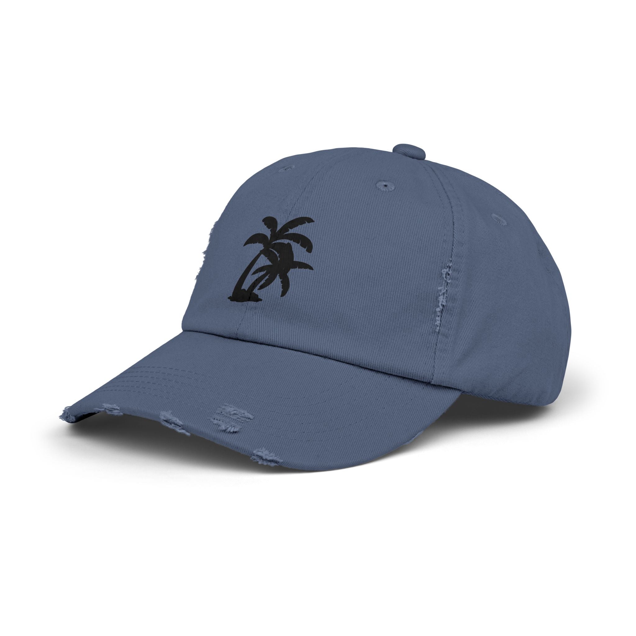 Distressed Palm Tree Cap — Vintage Beach Baseball Hat – Bamerix
