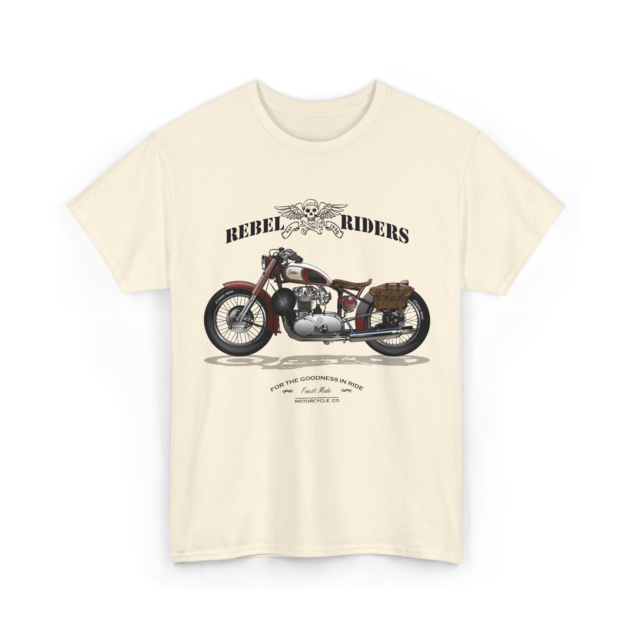 Vintage Motorcycle Tee – "Rebel Riders" Classic Bike Graphic – Bamerix
