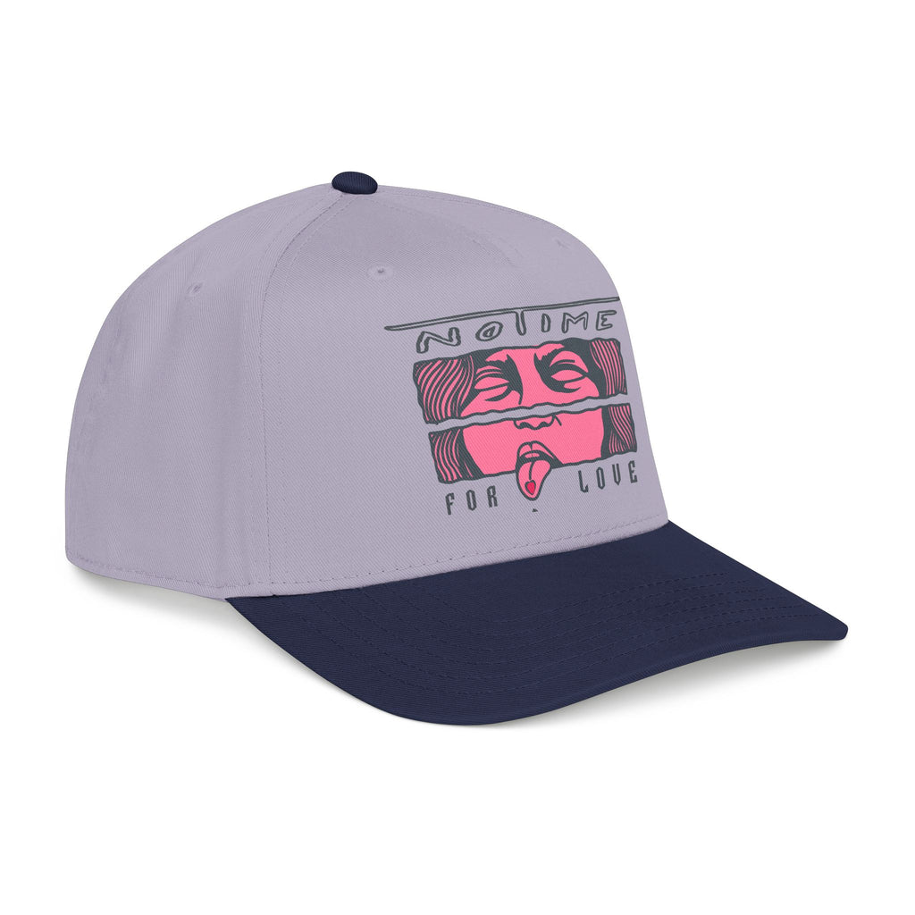 Baseball Cap — No Time for Love Retro Graphic Mid-Profile Hat – Bamerix