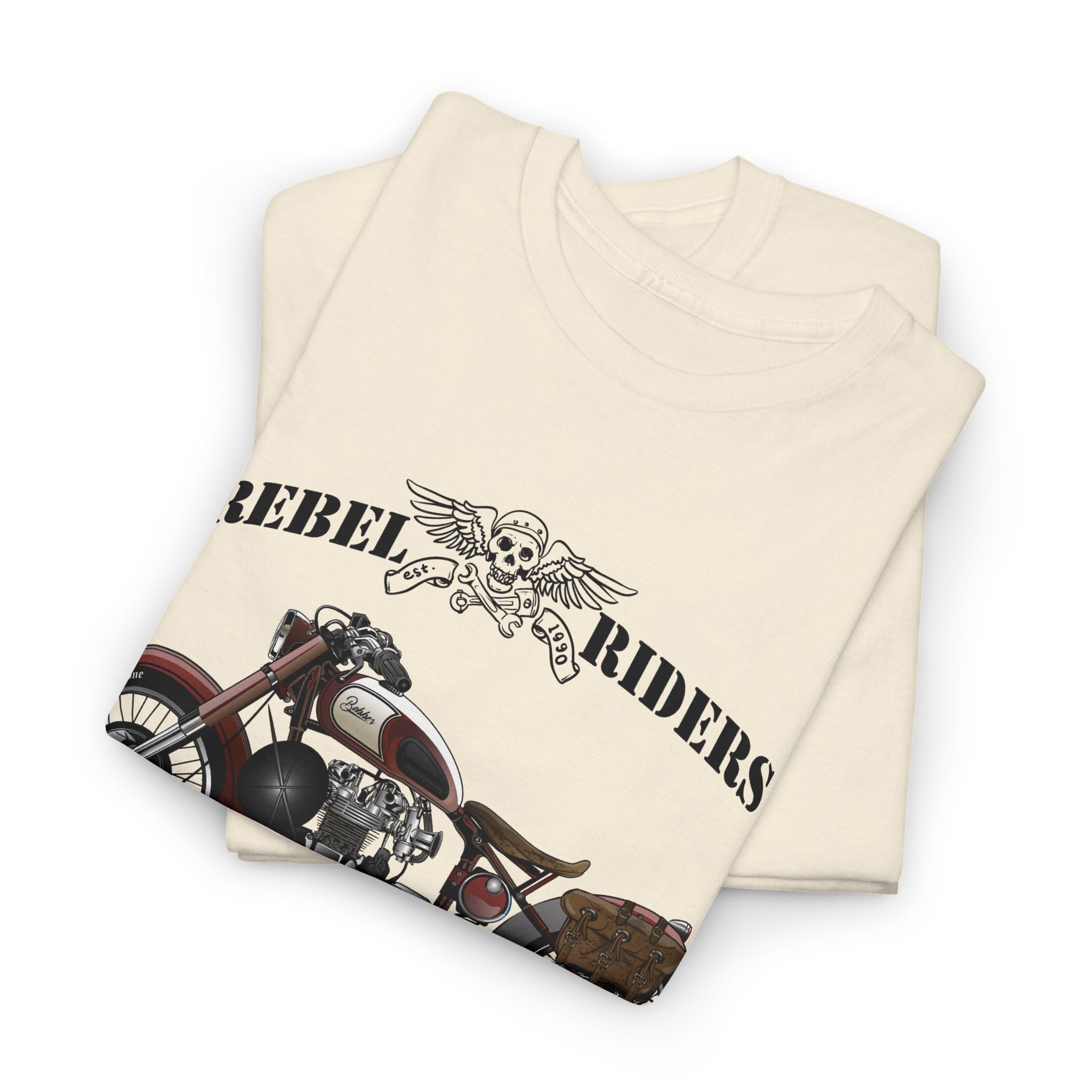 Vintage Motorcycle Tee – "Rebel Riders" Classic Bike Graphic – Bamerix