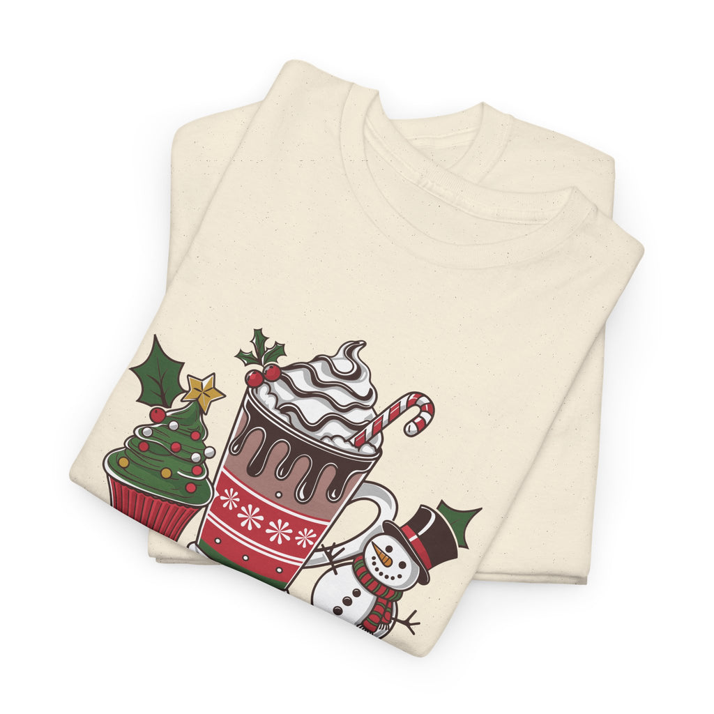 Christmas Spirit Unisex Heavy Cotton Tee, Festive Holiday Shirt – Bamerix