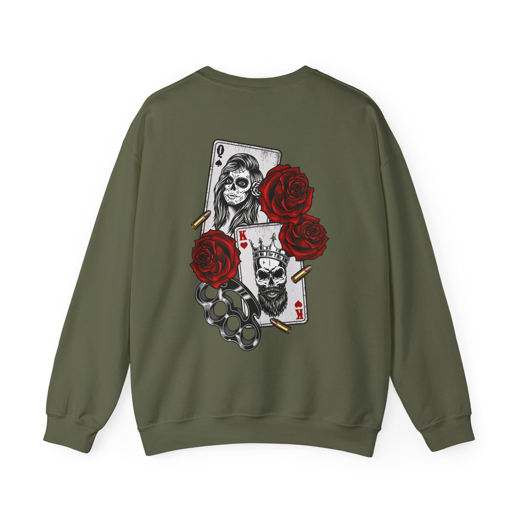 Gothic Floral Sweatshirt -  Edgy Streetwear – Bamerix