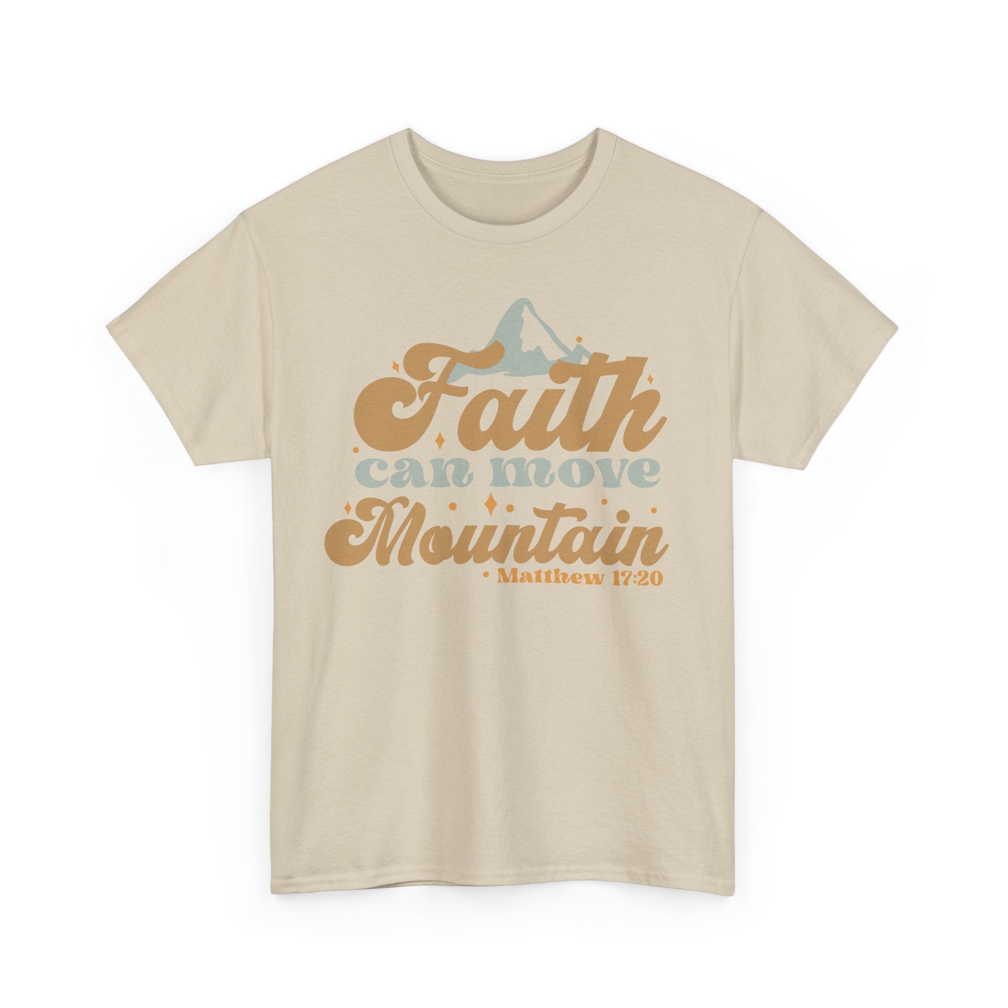 Faith Can Move Mountains Christian T-Shirt – Bamerix