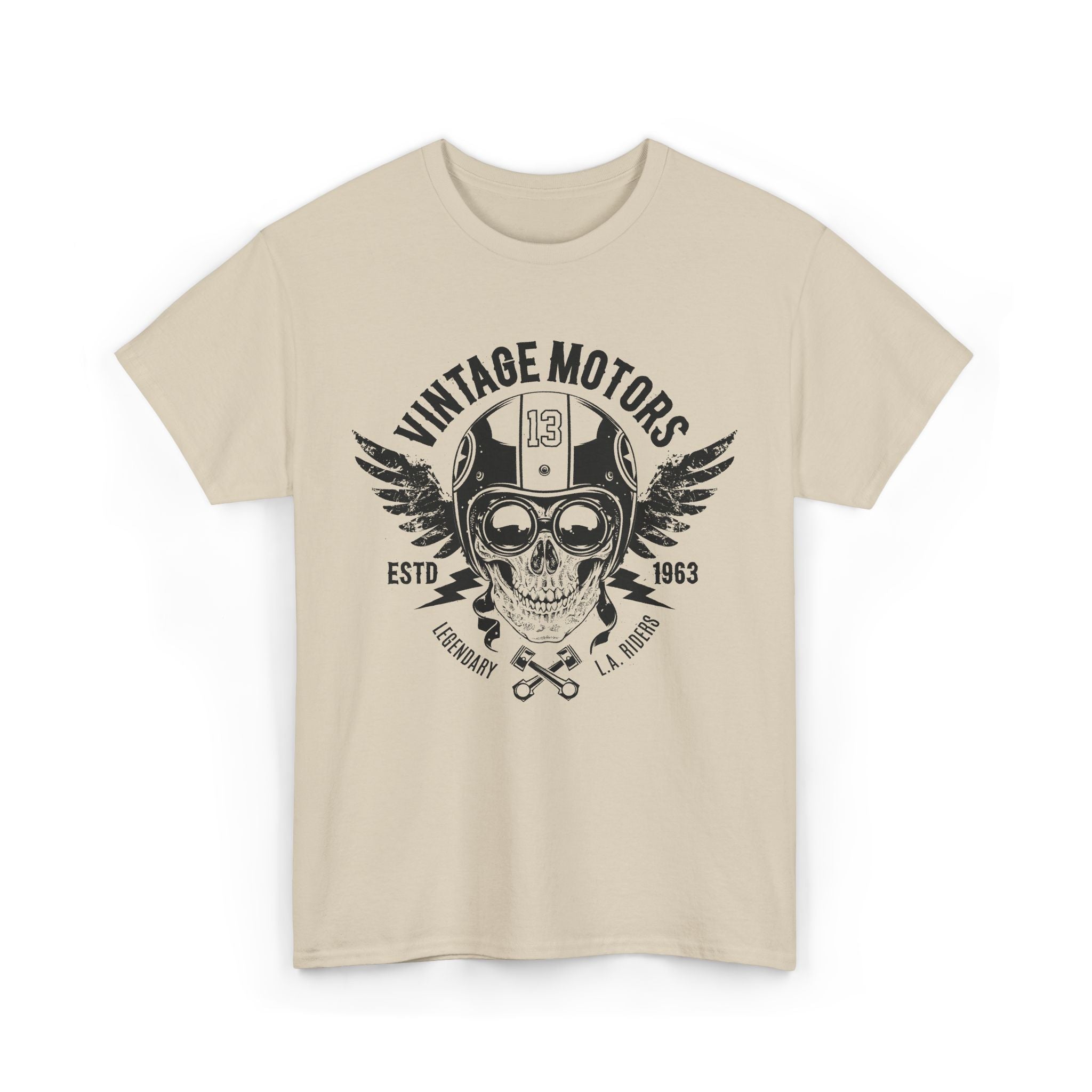 New York Skull Tee — Vintage Biker Helmet Graphic T-Shirt – Bamerix