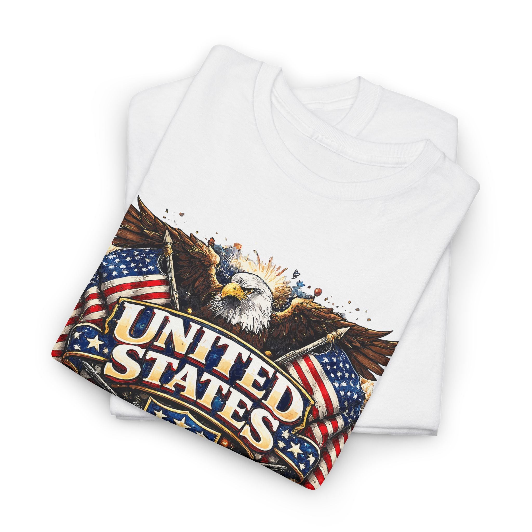 Patriotic Eagle 'United States' T-Shirt — American Flag Vintage Graphic Tee – Bamerix