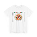 Pizzeria Plate Pizza T-Shirt — Vintage Italian Pizza Graphic Tee – Bamerix