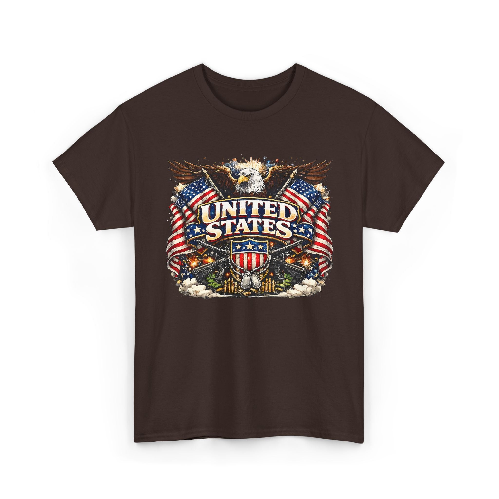 Patriotic Eagle 'United States' T-Shirt — American Flag Vintage Graphic Tee – Bamerix