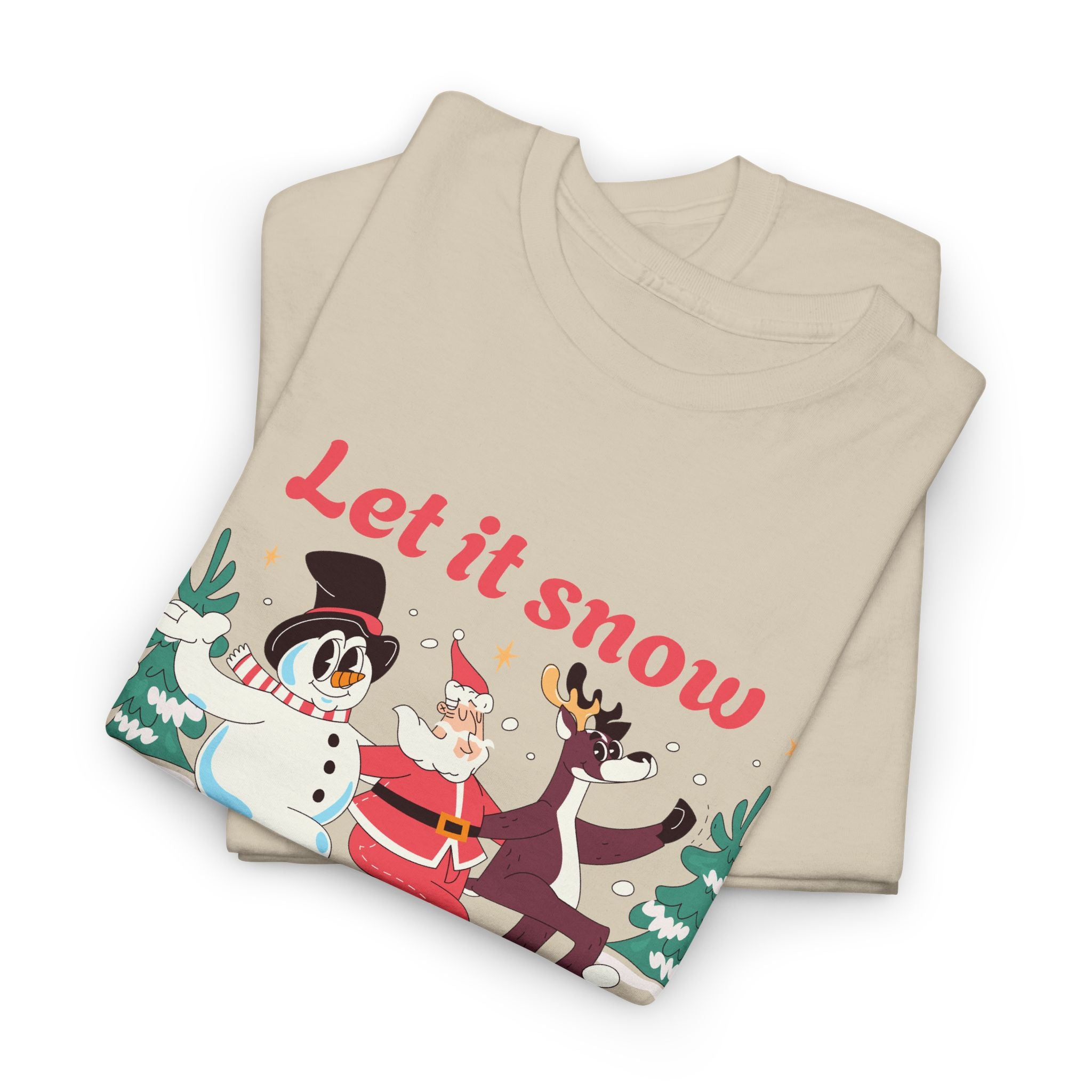 Unisex Winter Holiday Tee - Let it Snow, Christmas Shirt, Cozy Gift – Bamerix