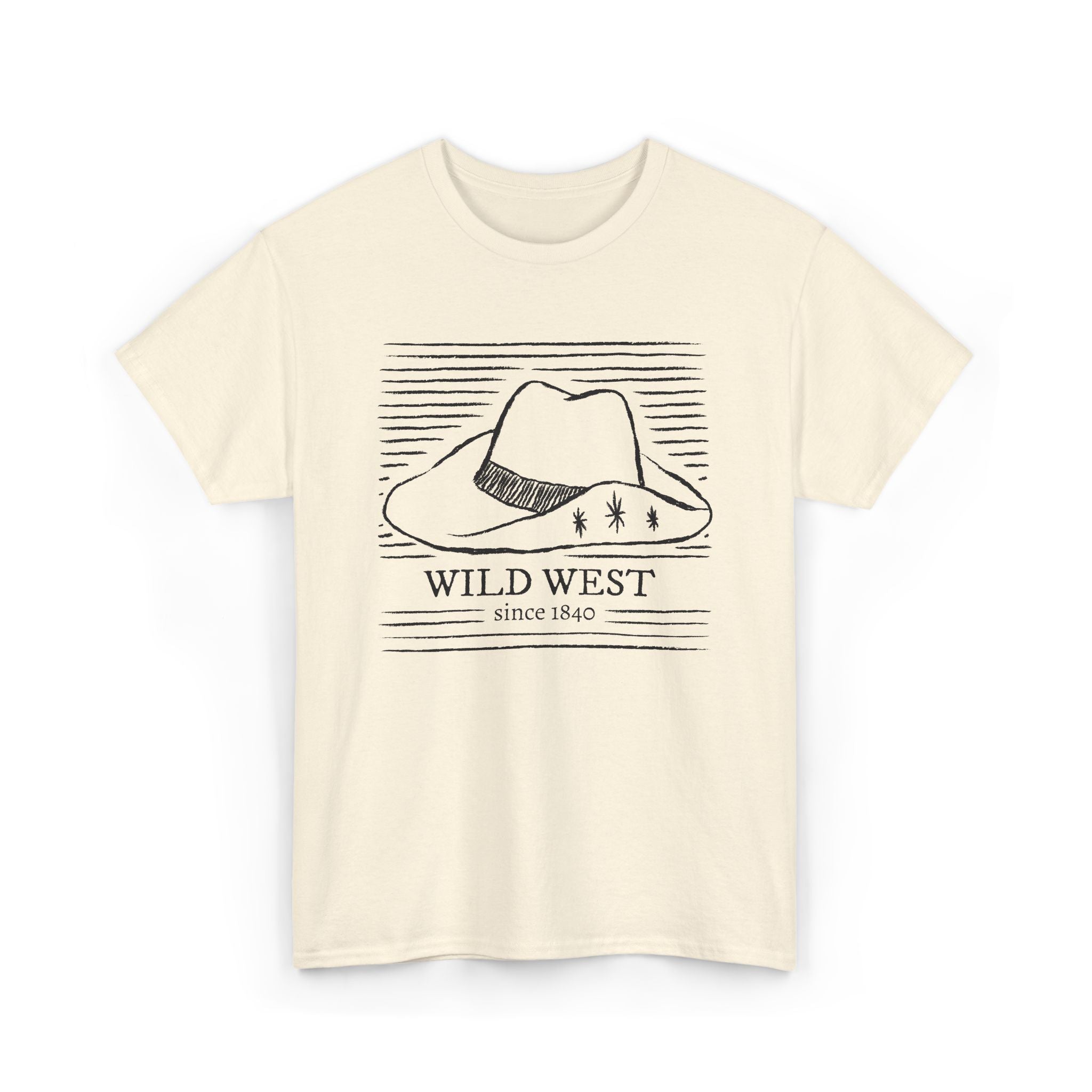 Wild West Shop Hat Tee — Vintage Western Cowboy Graphic T-Shirt