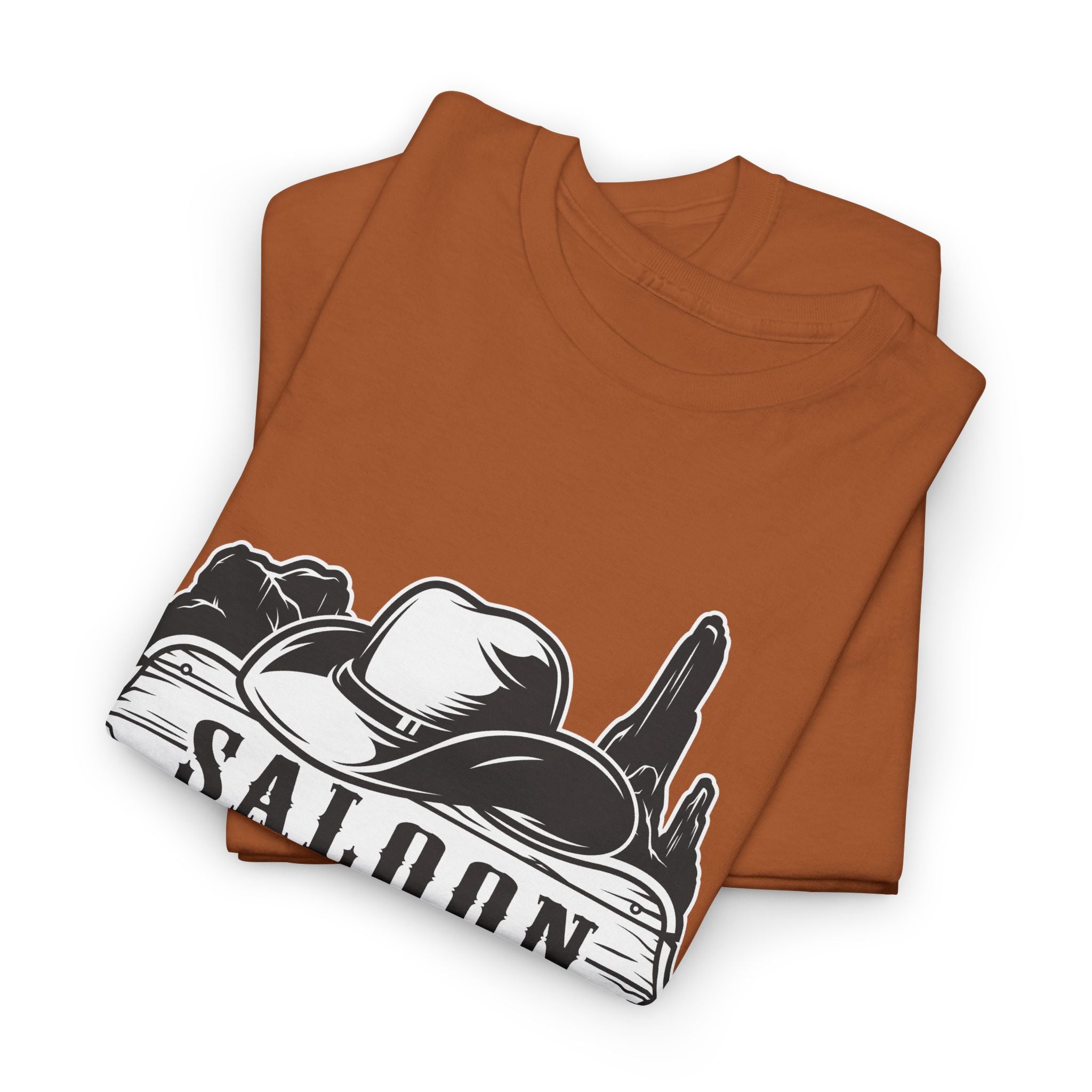 Saloon Vintage Western T-Shirt — Cowboy Hat & Desert Graphic – Bamerix