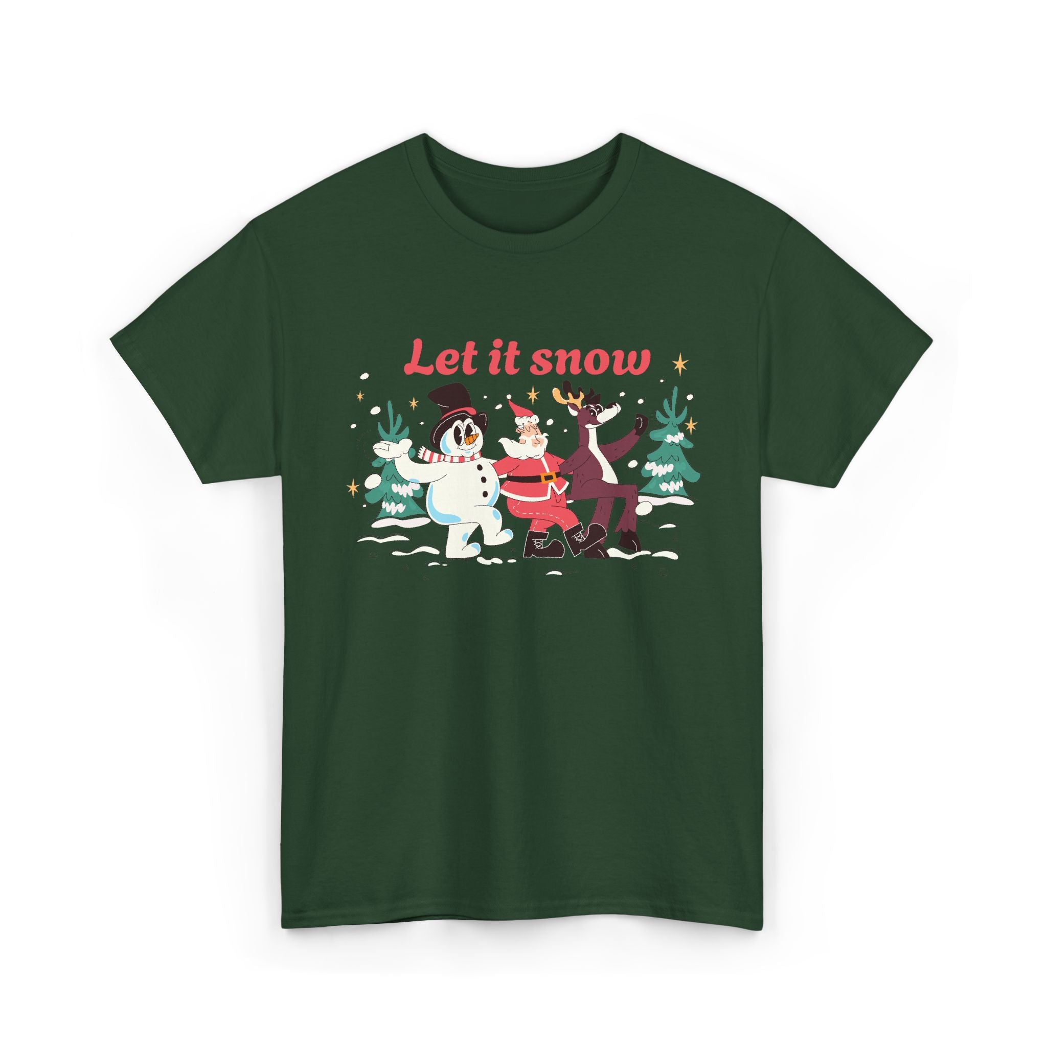Unisex Winter Holiday Tee - Let it Snow, Christmas Shirt, Cozy Gift – Bamerix