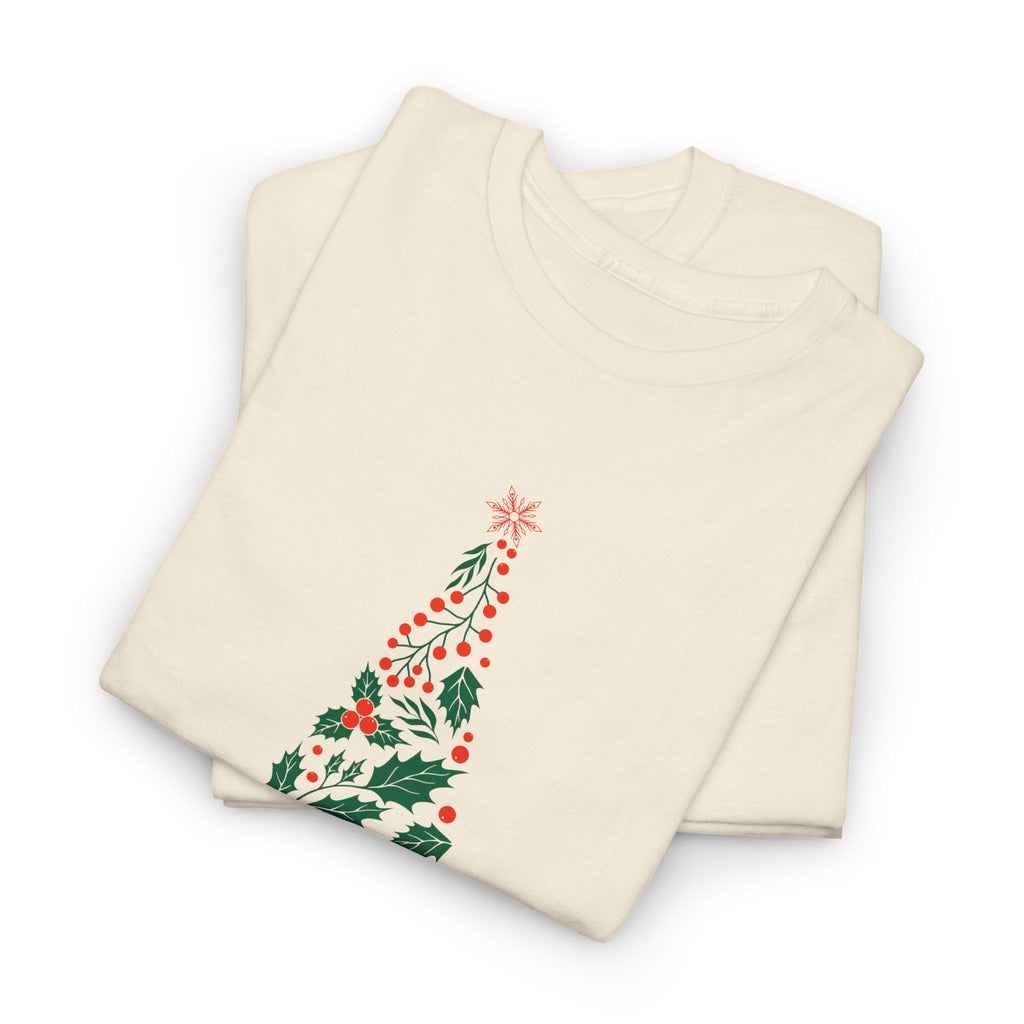 Christmas Tree Unisex Heavy Cotton Tee, Holiday Shirt – Bamerix