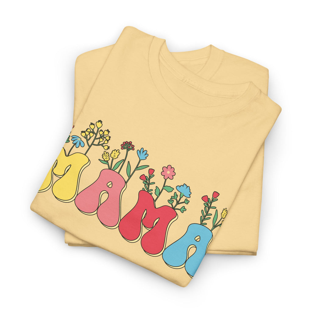 Flower MAMA Shirt – Fun Floral Graphic Tee for Mom – Bamerix