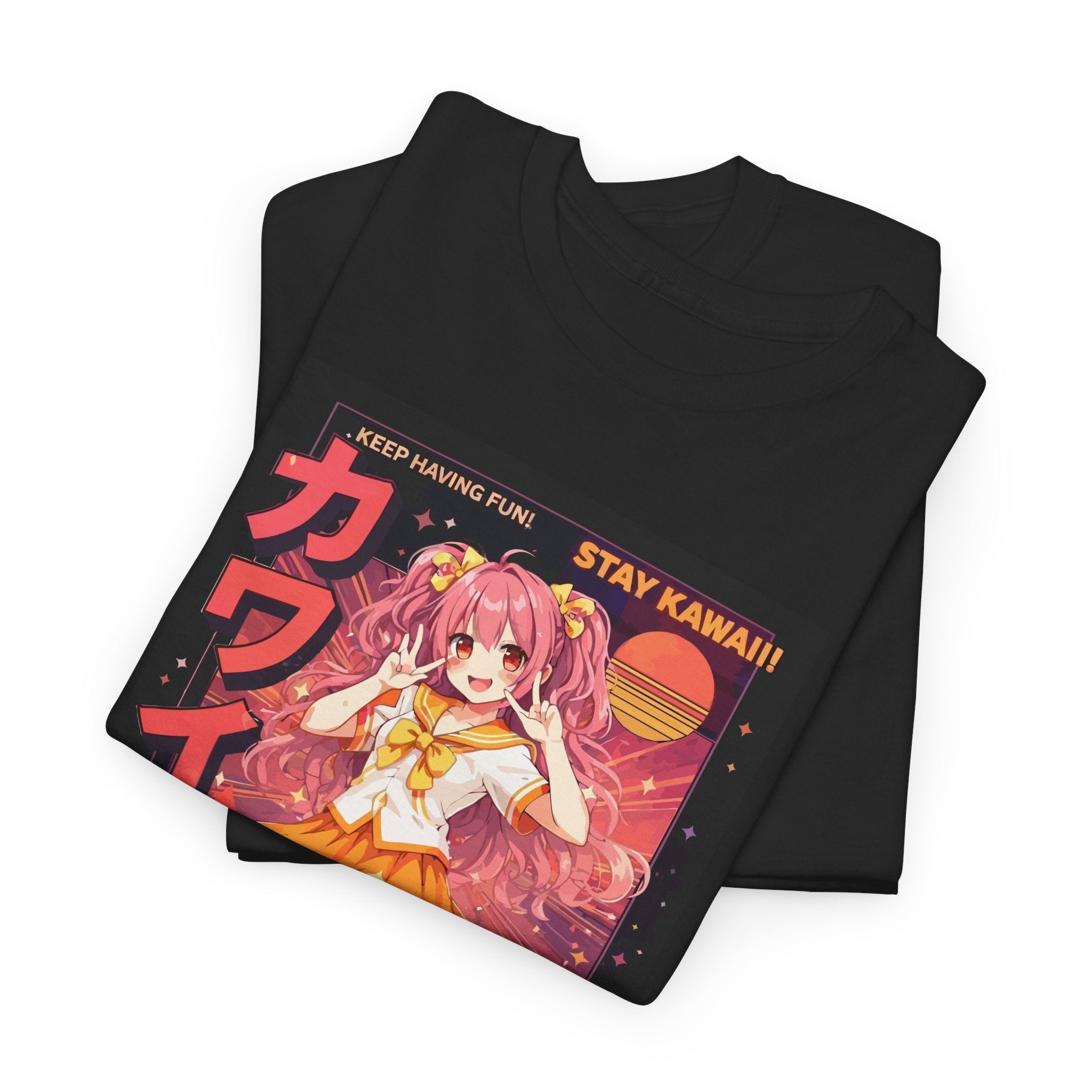 Stay Kawaii Anime Girl Graphic Tee – Bamerix
