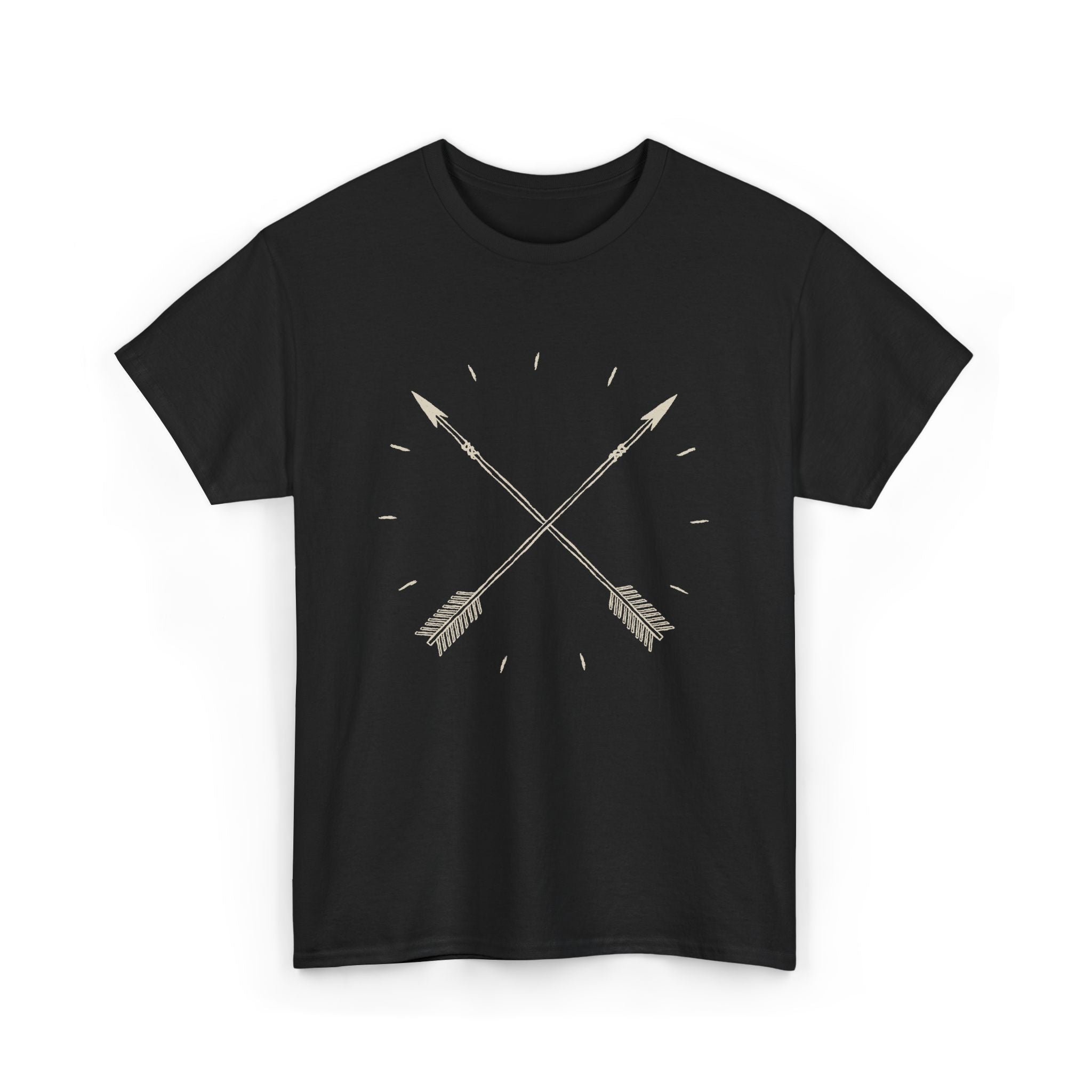 Crossed Arrows Graphic Tee - Rustic Boho Arrow Shirt